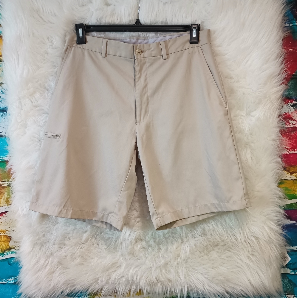 Champions Tour Khaki Golf Shorts Size 32 - Picture 4 of 12